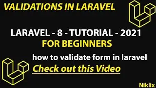Validation | Validate form in Laravel | Form Validation in Laravel | Validate Function in Laravel