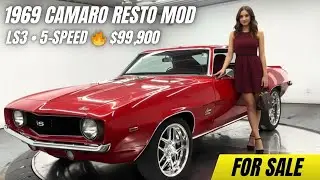 Chevrolet Camaro Resto Mod 1969 года — LS3, 5-ступенчатая коробка передач Tremec, восстановленный...