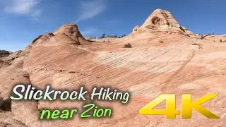 4K Zion National Park - Virtual Hike - Near Zion Park, Utah with Awesome Sandstone Formations!