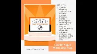 Lanelle Super Whitening Soap Powerful Whitening Combination Kojic Charcoal Lanelle Milanie Torralba