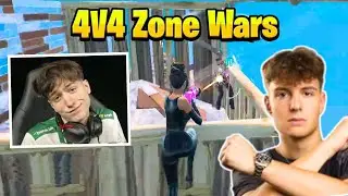 PeterBot VS Clix INSANE 4V4 Zone Wars