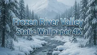 Frozen River Valley &bull; Ultra Detailed Winter Static Wallpaper 4K