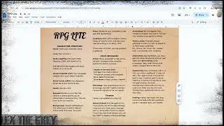 RPG LIte - Rules Update 2