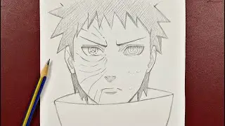 Anime drawing | how to draw obito uchiha step-by-step