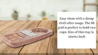 Electric Kettle and Wooden Tray Set, 2 Pieces Set with Deuralux Electric Kettle