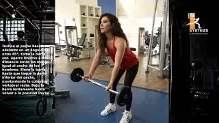 Remo con barra agarre invertido - Entrenamiento para mujeres - Espalda