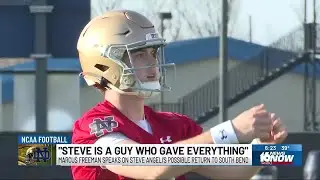 Notre Dame coach Marcus Freeman hopes to see former Irish QB Steve Angeli on Saturday