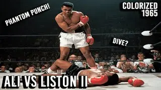 Muhammad Ali vs Sonny Liston II (25.05.1965) &ndash; The Phantom Punch | Colorized