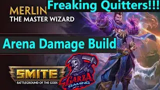 Smite 2020 Arena Merlin Damage Build | Newbie Friendly GOD | Smite Season 7 Arena Merlin
