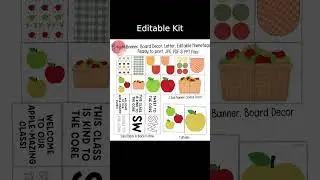 Apple Bulletin Board Kit: Fall Classroom Decor!