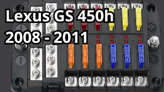 Fuses and Relays: Lexus GS 450h 2008 - 2011. Location, Amp Rating, Description. @FuseFans.