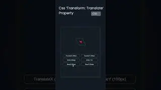 CSS TRANSFORM : TRANSLATE PROPERTY #csseffect #csstricks