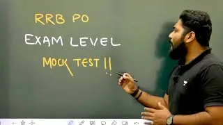 RRB PO Real Exam Level Mock Test with Poll & Timer By Kaushik Mohanty || Career Definer