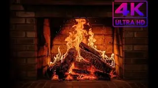 🍷🔥 Grab your wine  !!!🔥🍷🔥1 HOUR Cozy Fireplace. Fireplace with Crackling Fire Sounds. 🔥🔥