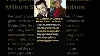 The Quiet Hero of Gunsmoke: Milburn Stone&rsquo;s Doc Adams #shorts