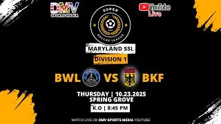 *LIVE* SSL MD D1:  Baltimore Kickers vs Bowleys Athletic