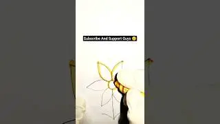 How To Make Easy Sunflower🌻 | #art #sunflower #viral #shorts #drawing #easydrawing #drawing #flowers