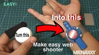 How to make a BOTTLE CAP FUNCTIONAL WEBSHOOTER That Shoots Far the amazing spiderman