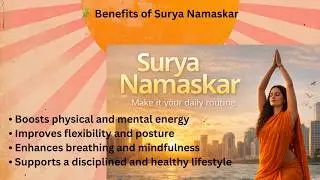 Surya Namaskar 🌞 | Daily 5 minutes Routine I with Calm and Soulful music for yoga and meditation