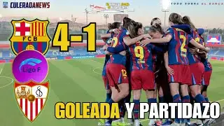 FC BARCELONA (4-1) SEVILLA FC: &iexcl;EL BAR&Ccedil;A FEMEN&Iacute; NO SE DETIENE!⚽ JORNADA LIGA F