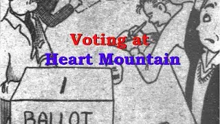 Voting at Heart Mountain