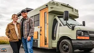 Veteran's DIY Cozy Bus Tiny Home