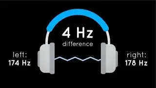Theta Binaural Beat + Deep Bass | trance (174 + 4 Hz)
