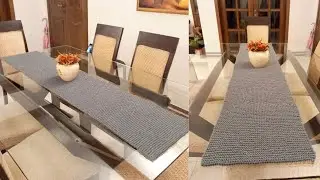 How To knit Table Runner For All Sizes | free tutorial | Home Decoration Knitting | Knitting Gift