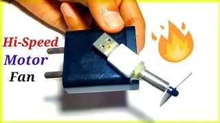 |Make DC Motor USB Fan|Electronics project by Punit kumar|DC Motor Ideas|