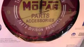 MOPAR Red Vintage Neon Clock from Neonetics Inc. ID11925
