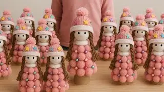 A doll made from leftover threads and fabric! #DIY #craft #handicraft