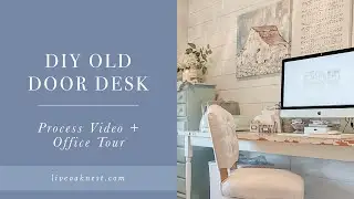 Old Door Desk, Pretty Home Office Ideas