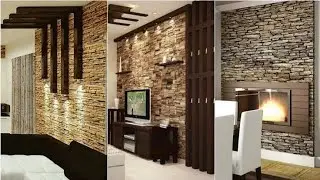 Modern Stone Wall Decorating Ideas 2022 | Living Room Wall Cladding | Home Interior Wall Design