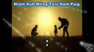 Paj Kub Thoj--Niam Xub Ntiag Txiv Xwb Pwg Karaoke (Low Key)
