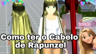 COMO TER UM CABELO ENORME DE RAPUNZEL NO JOGO SAKURA SCHOOL SIMULATOR.