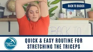 How to stretch your triceps properly!