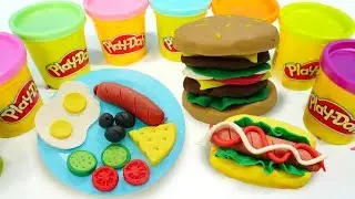Spielspa&szlig; mit Play Doh. Wir spielen mit Knete und lernen die Farben.