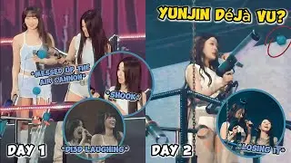 YUNJIN’s day 1 *incident* repeated on day 2 at their “Easy, Crazy, Hot” encore in Seoul 😅