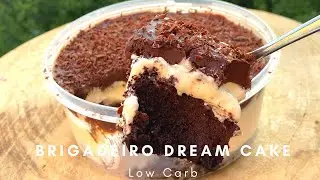 No Bake Low Carb Brigadeiro Chocolate Dream Cake |  Coconut Flour