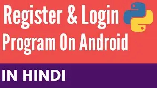 User Register & Login Program in Python | Python Program Example | Python projects for Beginners