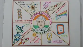 National Science Day Drawing for Competition//National Science Day Poster Drawing Idea for Project