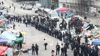 香港警方7小時將75天的雨傘廣場化為烏有（歷史實錄精華）