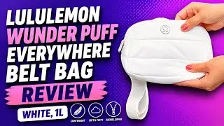 Lululemon wunder puff everywhere belt bag white #lululemon #beltbag #review #viralvideo #viralshort