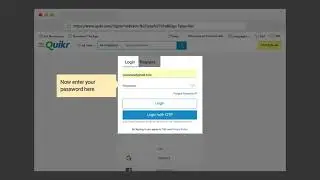 Quikr Jobs login with email & password
