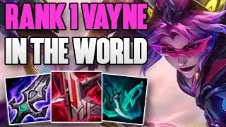 RANK 1 VAYNE IN THE WORLD FULL GAMEPLAY | CHALLENGER VAYNE ADC GAMEPLAY | Patch 12.10 S12