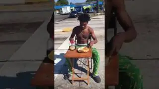 Florida Man Eats Pancakes In The Middle Of The Road!
