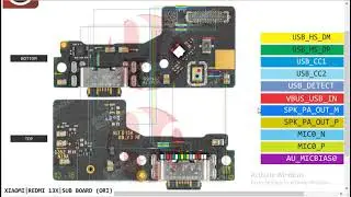 MI REDMI 13X Charging data Mic Ringgar Problem USB OR Board Ways Hardware Solution #borneoschematic