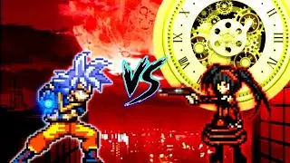GOKU BLIZZARD V5 OP (ALL FORM) VS KURUMI V3 OP in Jump Force Mugen