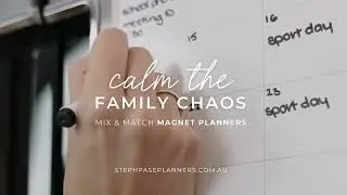 Calm the Family Chaos - Create Your Visual Home Organisation Hub! | Steph Pase Planner Magnets