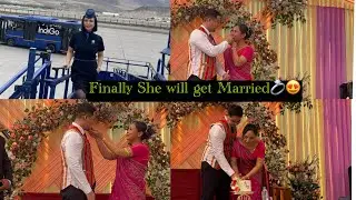 Finally,Her Engagement Ended😍#Tiprajwk Airhostess || Sry I couldn’t Upload the video😁